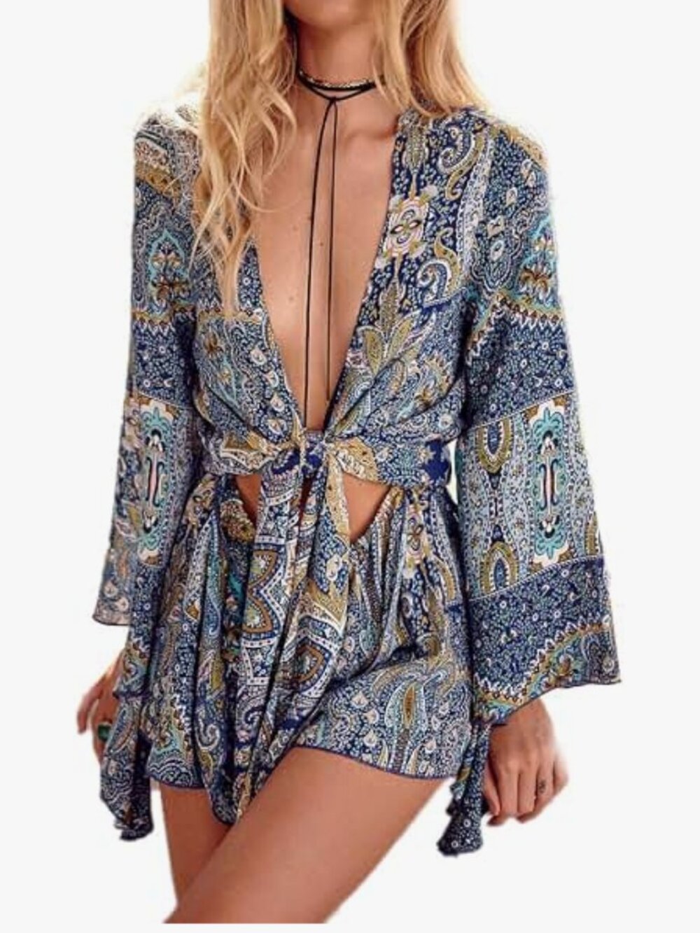 Boho Vneck Romper